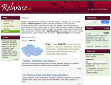 Tablet Screenshot of masaze.relaxace.cz